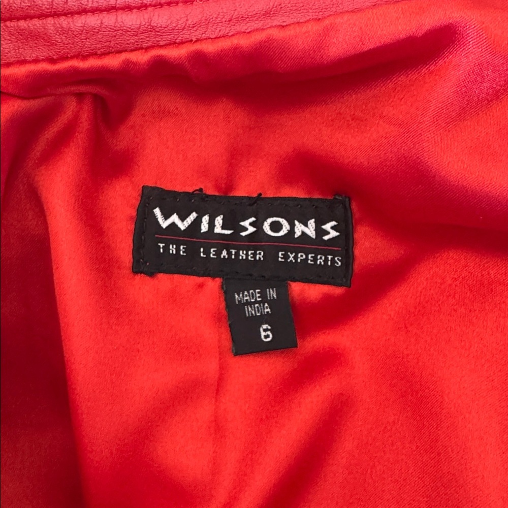 Wilsons Red Leather Pants - Picture 3 of 7